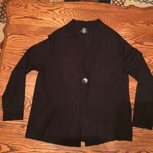 Grace black cardigan sweater. Size M.
